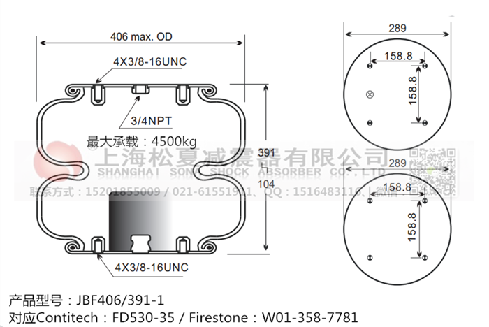 JBF406/391-2橡膠<a href='http://m.katu168.com/' target='_blank'><u>空氣彈簧</u></a>
